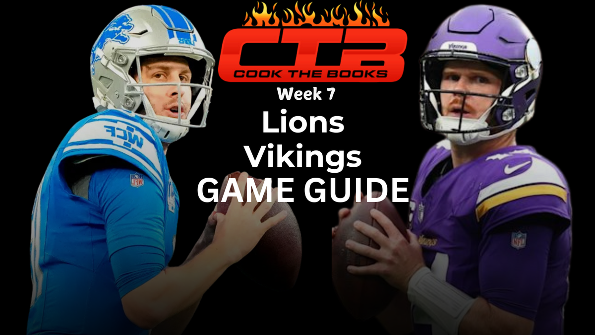 Lions vs Vikings @1:00 EST / Week 7 / 2024-25 NFL Game Guides | Cook ...