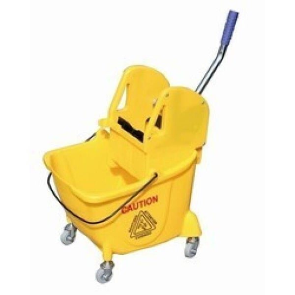 CARRO CON PRENSA AMARILLO 24L