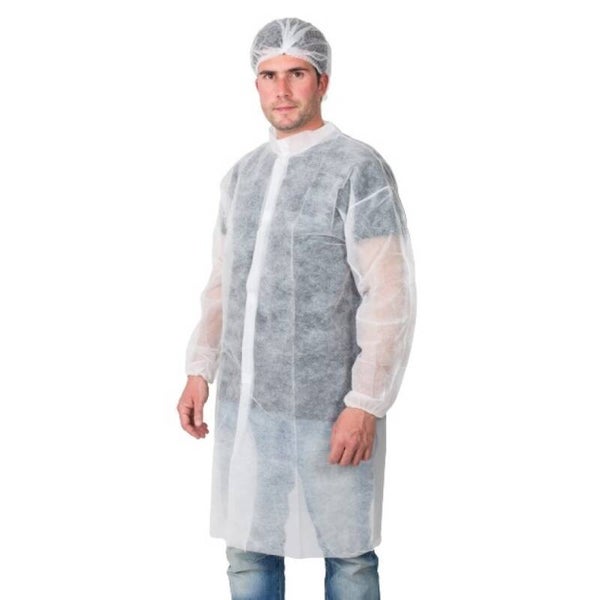 BUZO NO IMPERMEABLE BLANCO TALLA XL 50U
