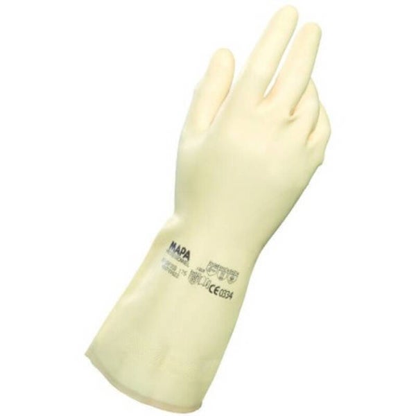 GUANTE LATEX SATINADO AMARILLO 12PARES TALLA P,MYL.