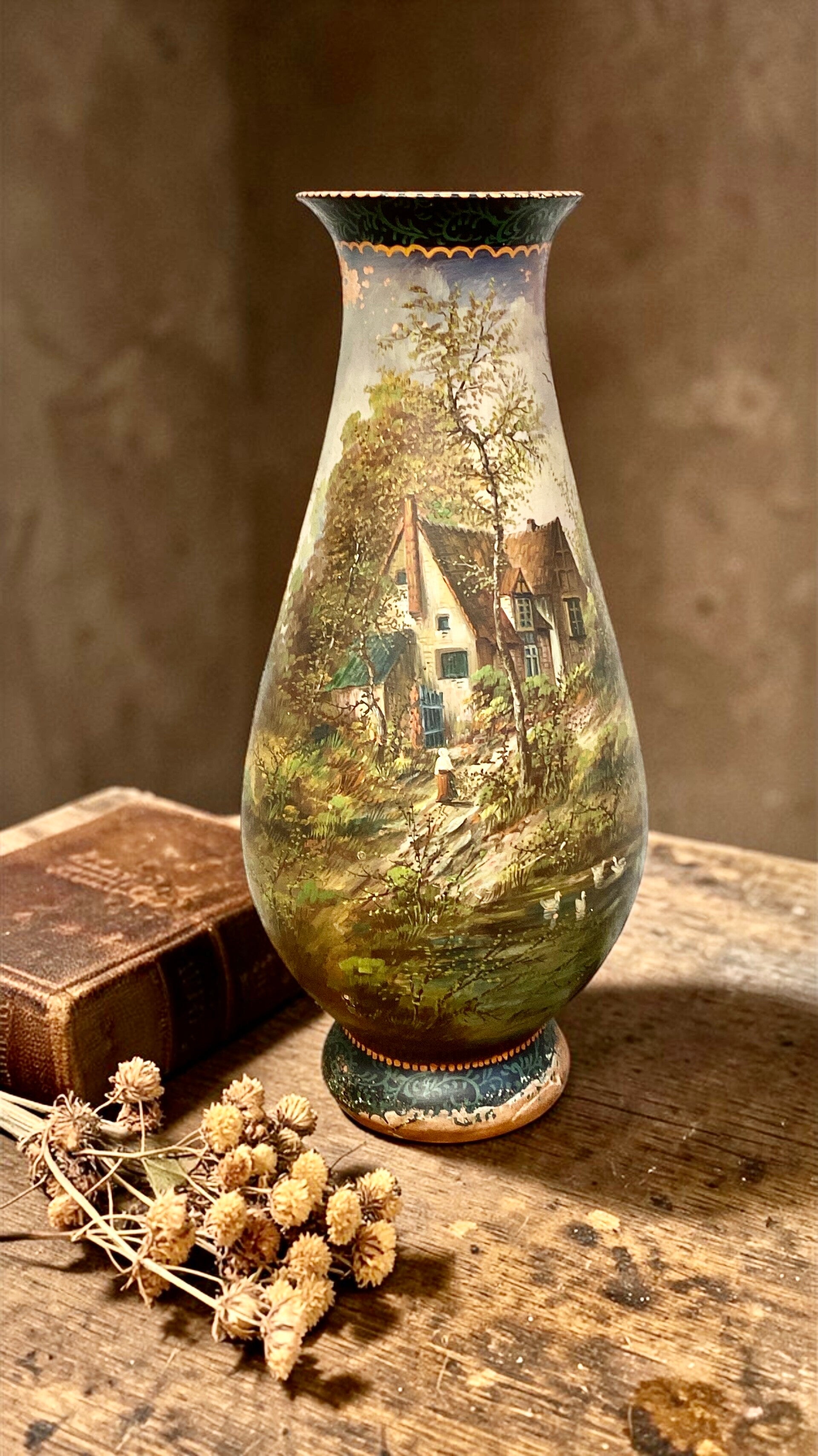 Late 19thC. French Decorated Vase