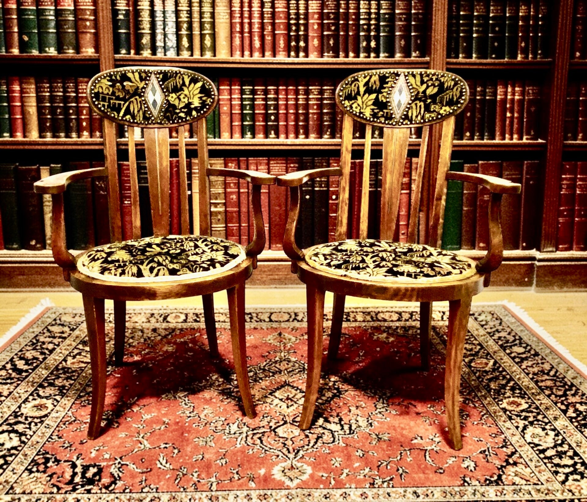 Pair of Art Nouveau Macintosh style Chairs