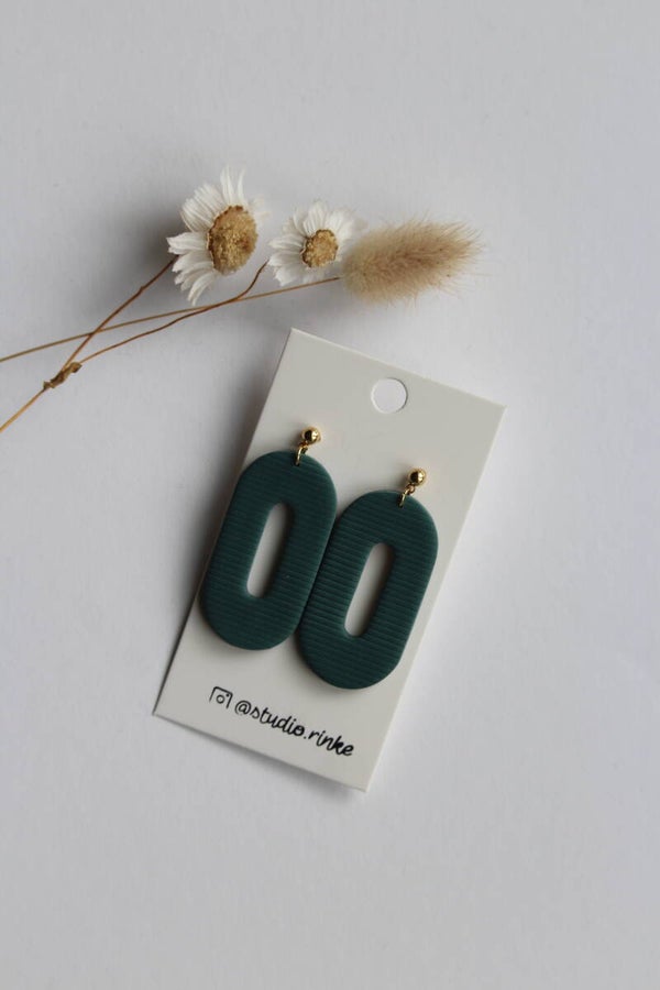 Teal Bold Oval