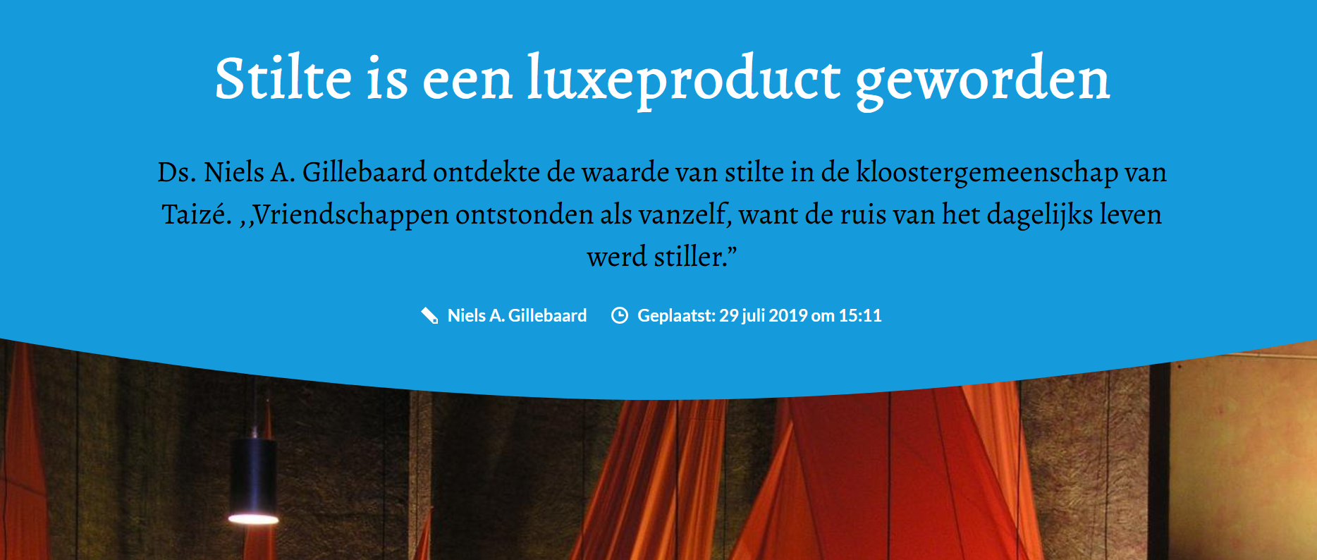 Niels Gillebaard stilte