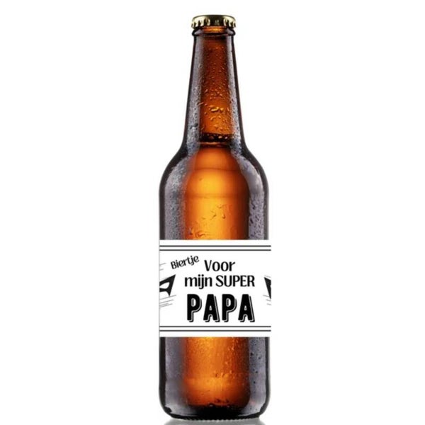 Bieretiket | Super Papa Bier | Per 4