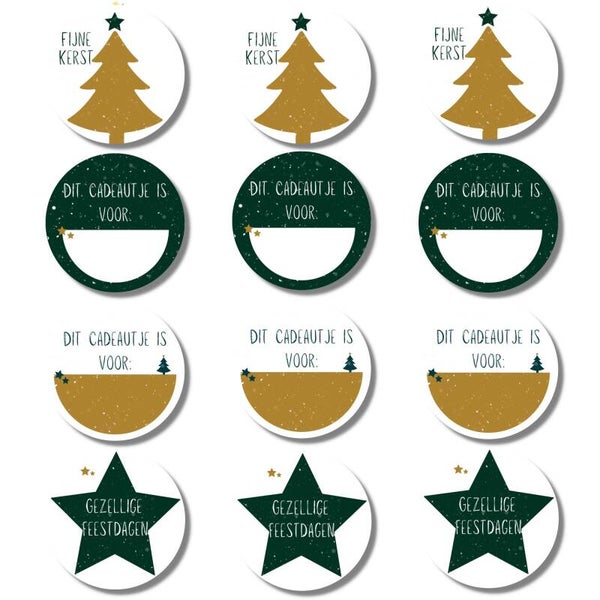 Kerst | Stickers | Groot Groen