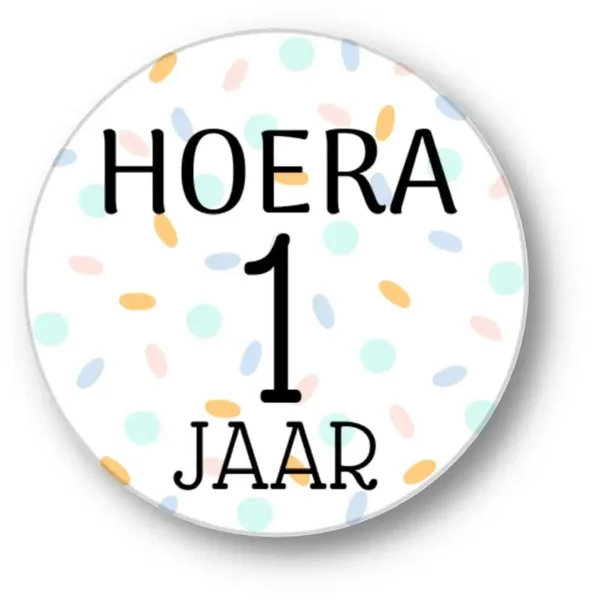 Stickers leeftijd | Confetti | 1 - 12 jaar