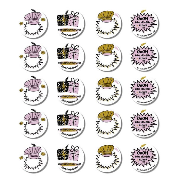 Sinterklaas | Stickers | Roze