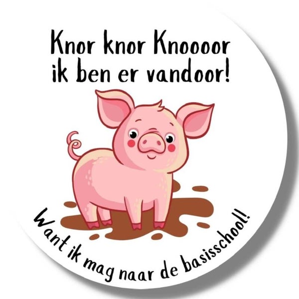 Stickers | Basisschool | Varken | Knor knor
