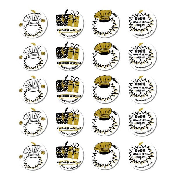 Sinterklaas | Stickers | Goud