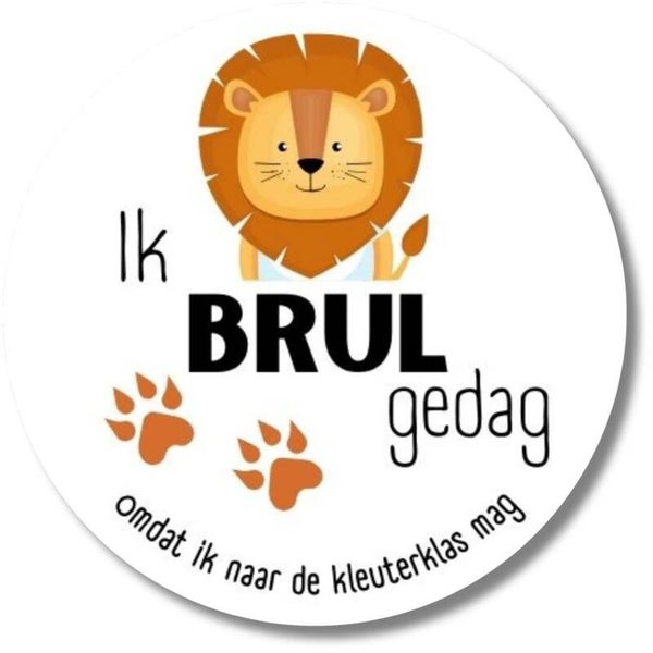 Stickers | Brul gedag | Leeuw