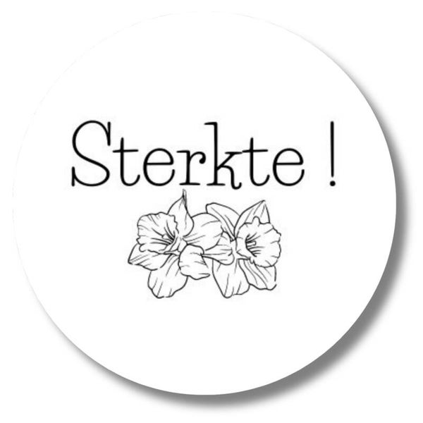 Stickers | Sterkte | Zwart Wit