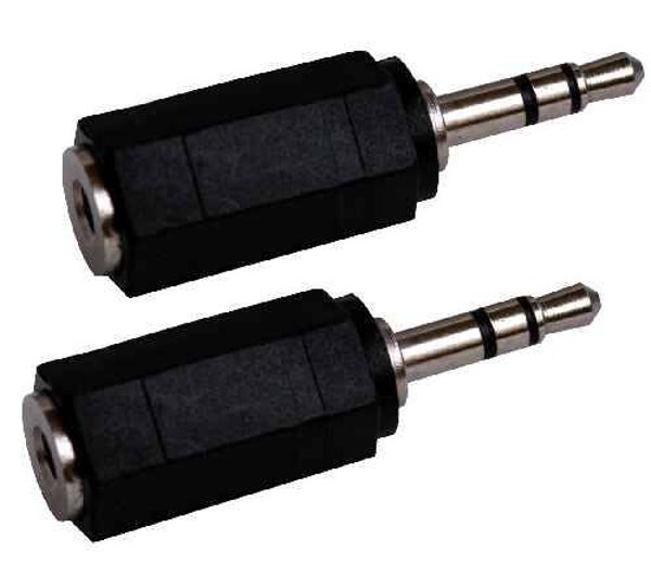 Set me 2 Adapter Jack 3.5 mm Stereo M në Jack 3.5 mm Stereo F