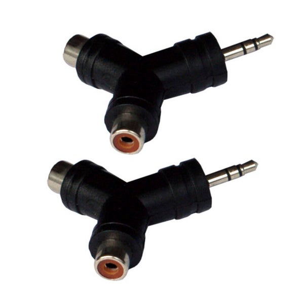 2 adapter Audio 2x RCA F në Jack 3.5mm M