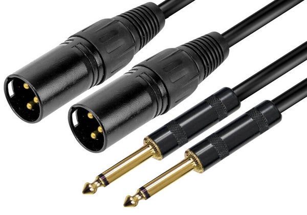 Kabllo Audio 2× XLR M / 2× Jack 6.3 mm Mono, 3 m - Karma RDM C103
