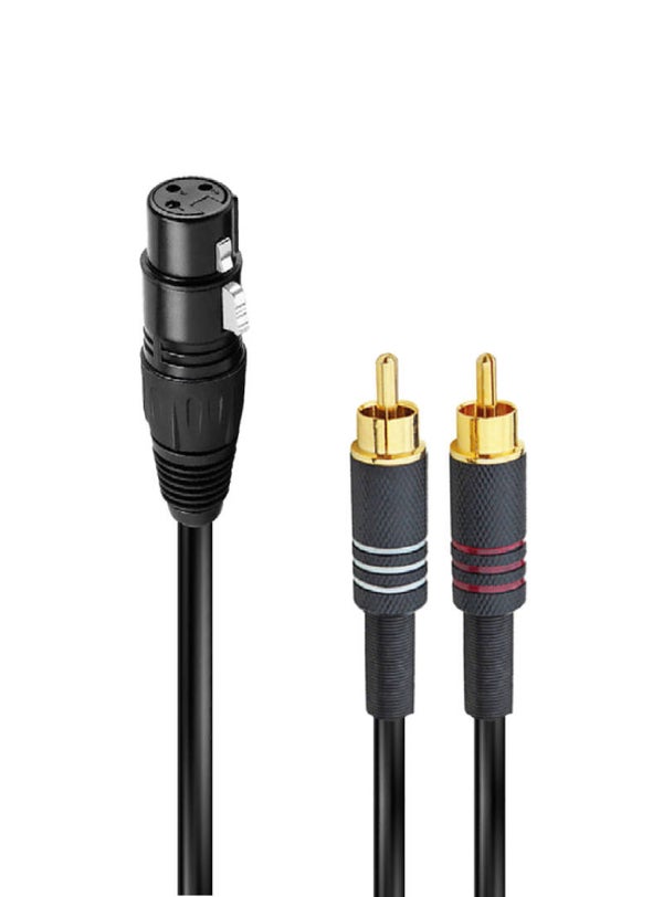 Kabllo XLR Femër në 2 RCA Mashkull, 1.5 m - Karma RDM C141-5