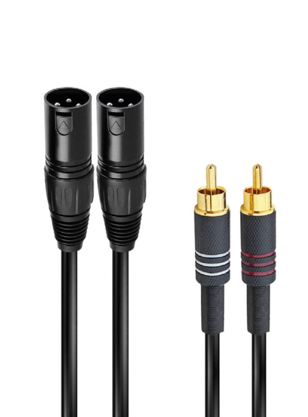 Kabllo 2× XLR M në 2× RCA M, 1.5 m - Karma RDM C161-5