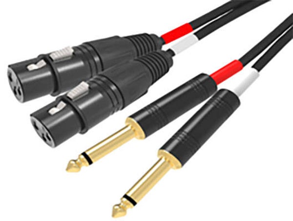 Kabllo Audio 2× XLR F / 2× Jack 6.3 mm M, 3 m - Karma RDM C93