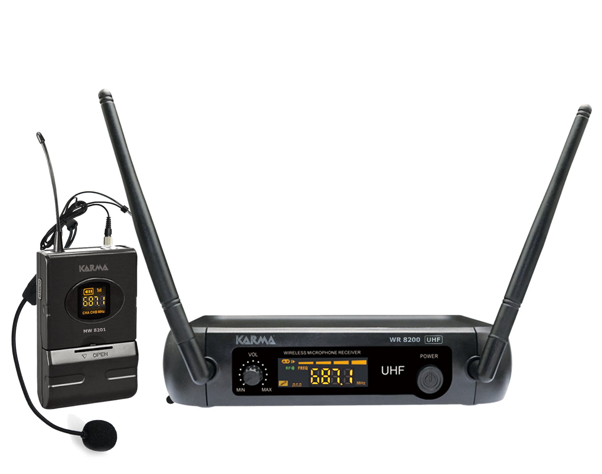 Mikrofon mizë lavalier UHF që kapet në vesh - SET 8200LAV