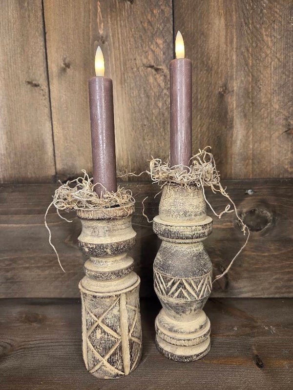 Houten Kandelaar Boho