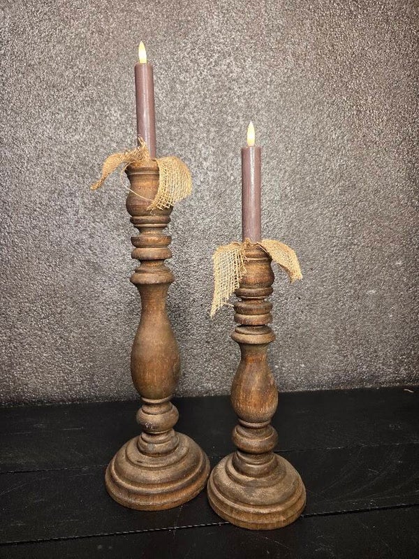 Houten Kandelaar Boris