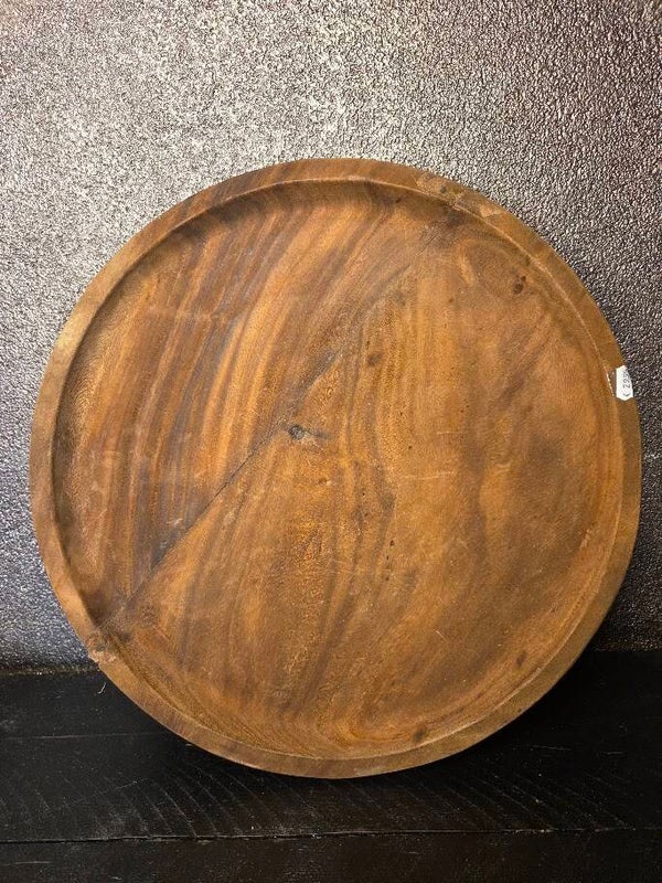 Rustieke houten plateau Ø 49 cm
