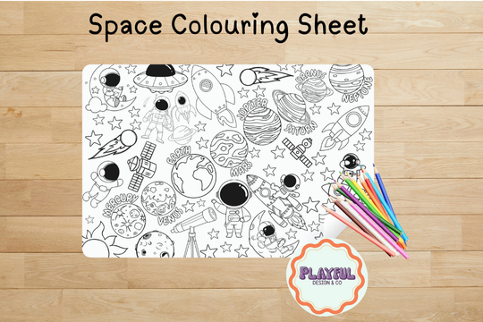 Space Colouring Sheet