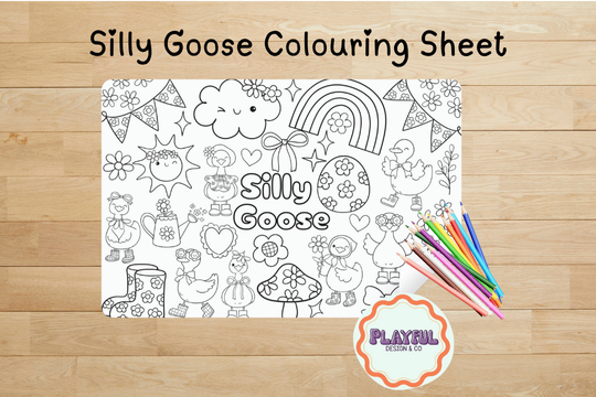 Silly Goose Colouring Sheet