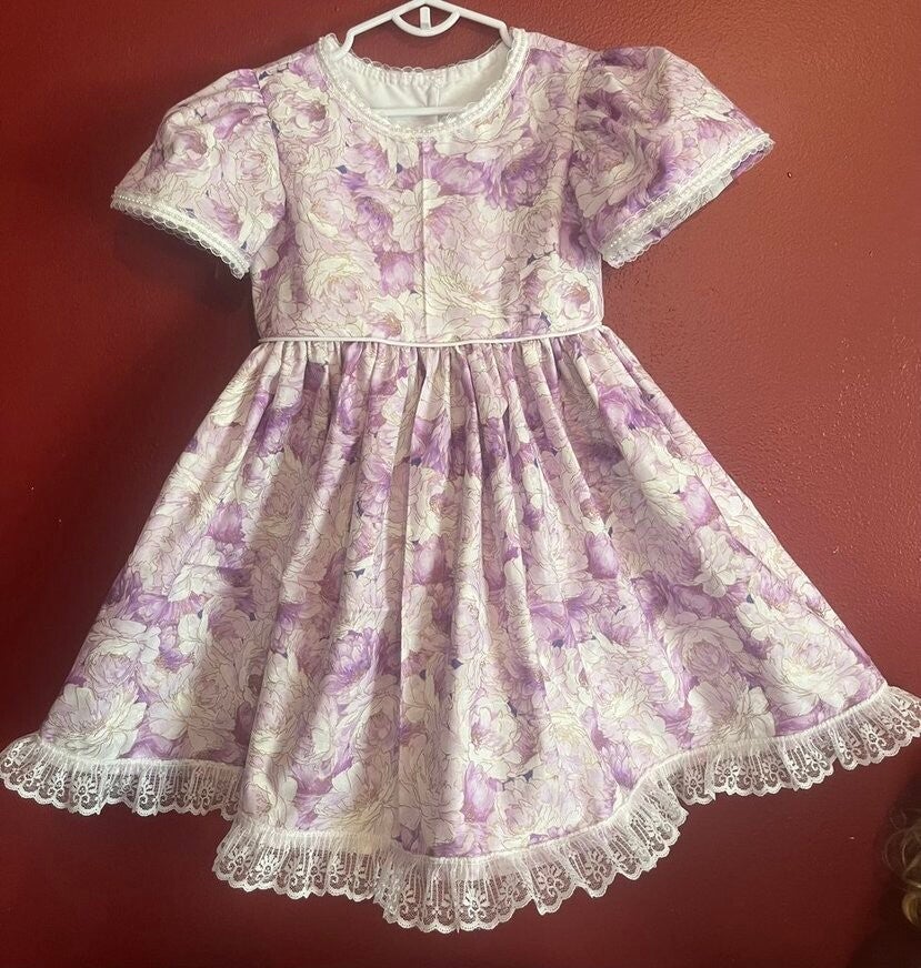Lavender and Lace Party Dress