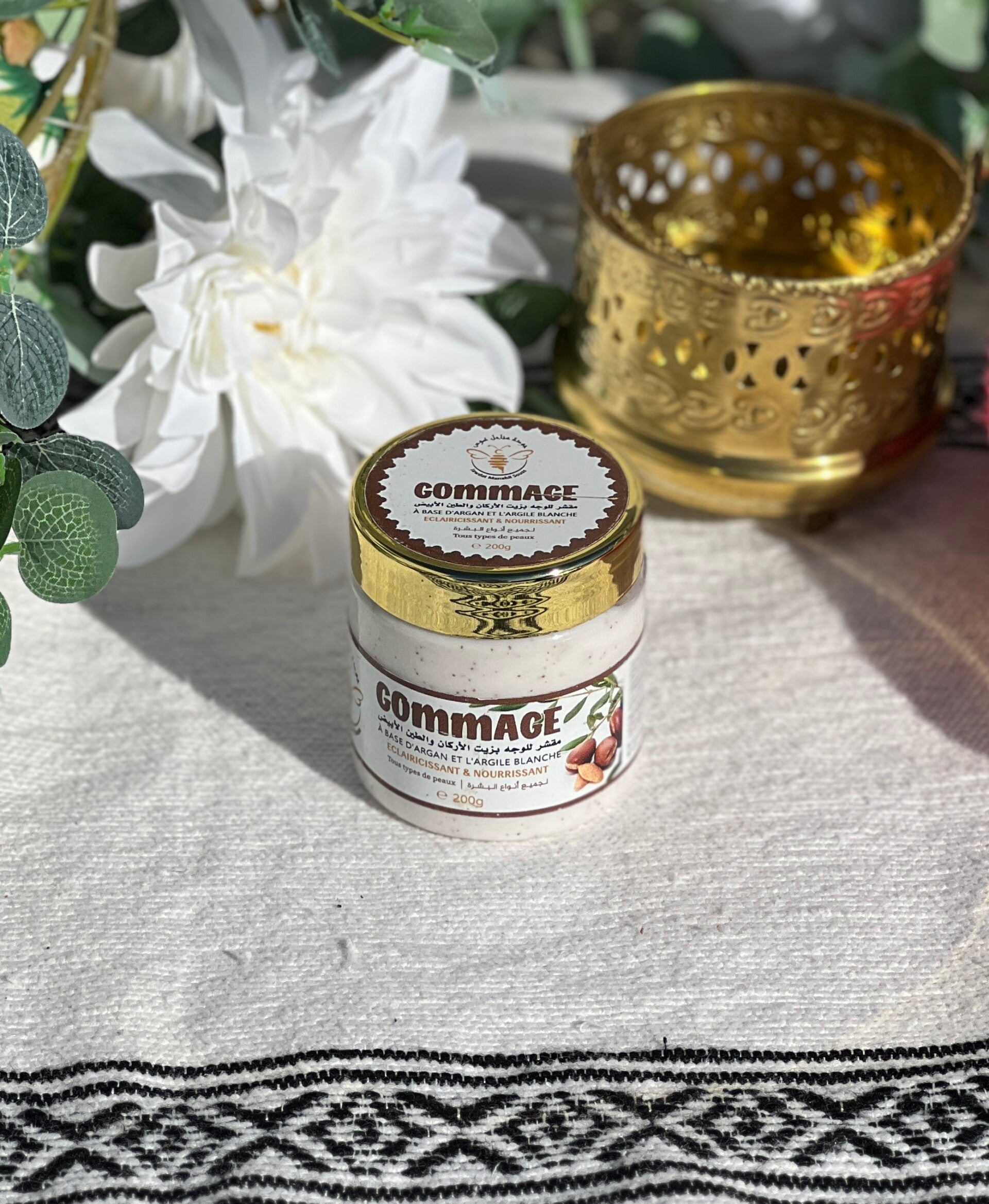 Gommage visage et corps à l'huile d'Argan
