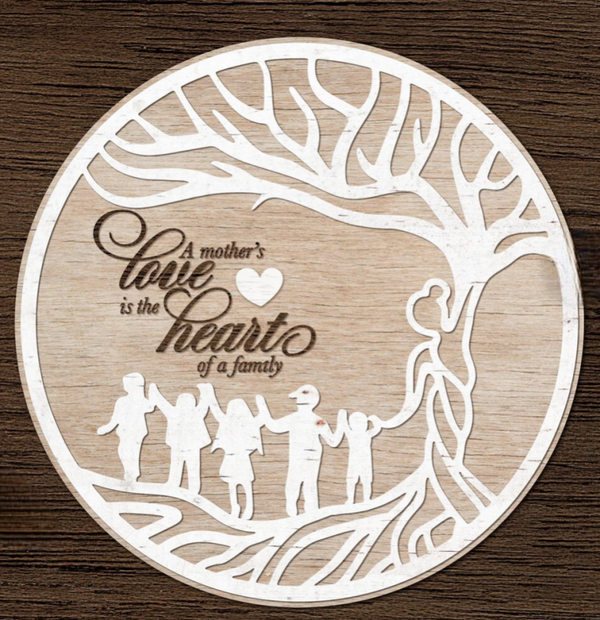 Mother Tree of Life Wooden Sign