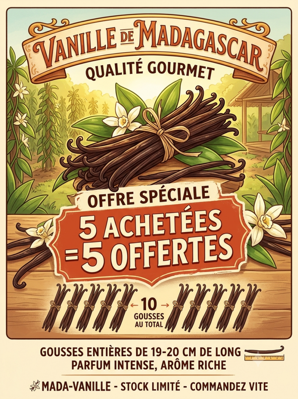 5 achetées + 5 offertes 19/20cm
