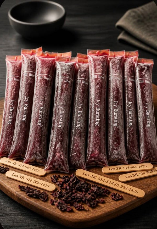 Popsicle à l'hibiscus rouge 130g