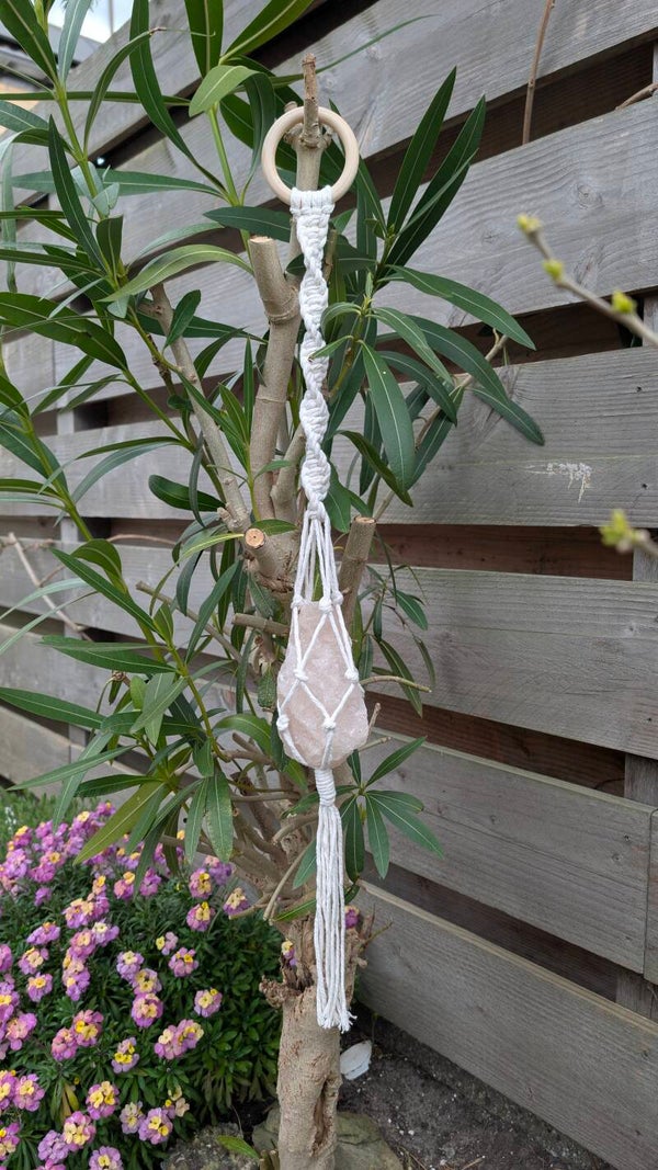Zoutsteen XL macrame hanger
