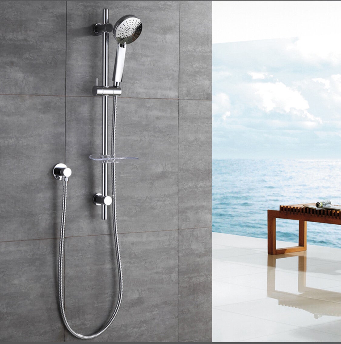 Agua slide shower set  600mm