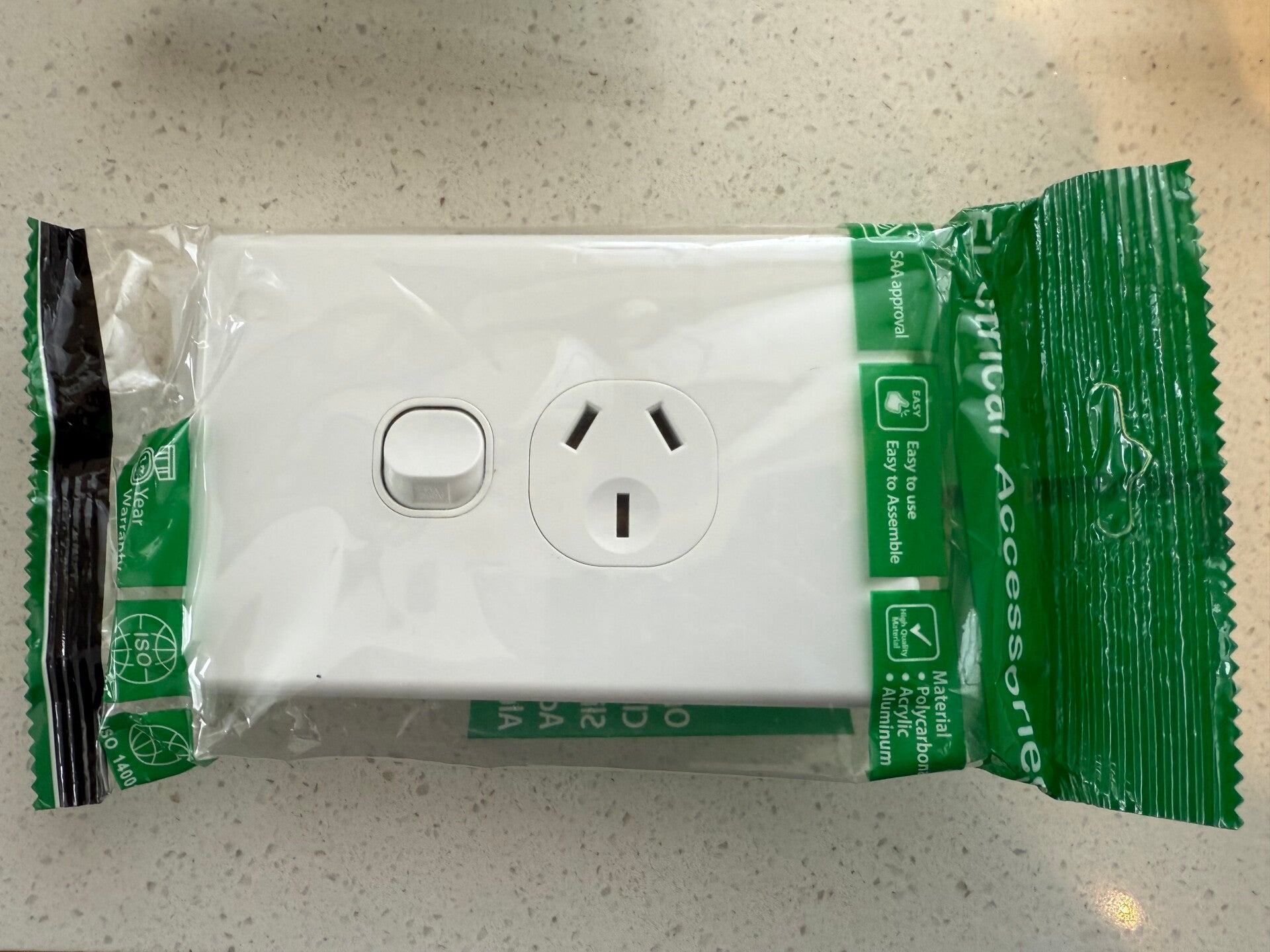 Vertical or horizontal Power point slim 1 - gang