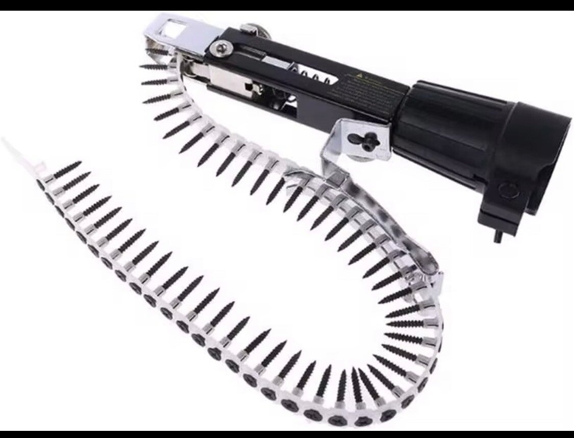 Metal attachment for drill