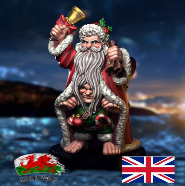 BB205 Halflings in Santa Suit Xmas Christmas Unpainted