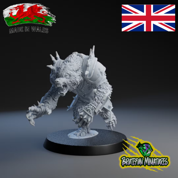 Bfwere Werewolf Running by Brutefun 32mm scale