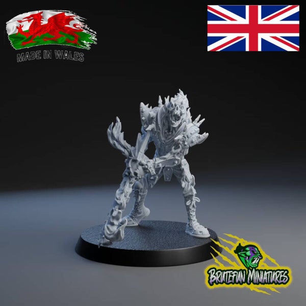 BFbrice Flaming Skeleton with chainsword