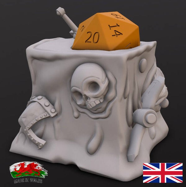 Gelatinous Cube D20 Dice Jail / Holder by Dice Heads