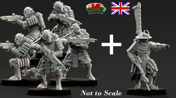 Eternal Dynasty Carbine Warrior Squad 32mm Scale