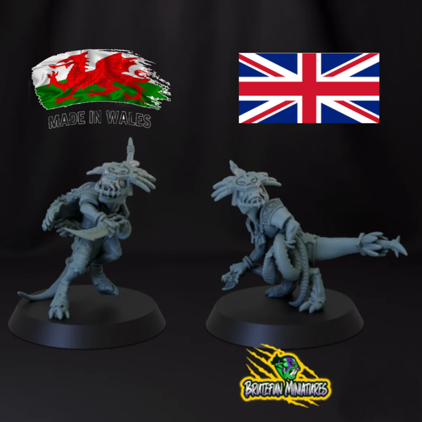 bfDand D lizardmen gecko star player pair