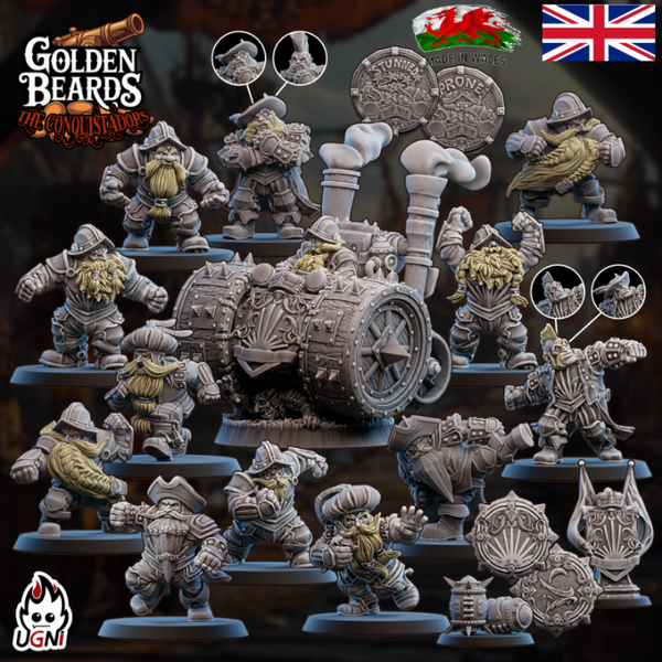 Golden Beard Dwarves By ugni