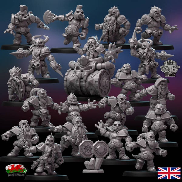 Fantasy Football  dwarf dwarves Darkstone miners team