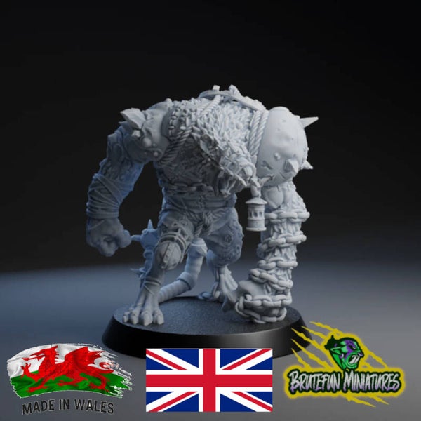 Bfcahinrat  Chainfist rat ogre by Brutefun