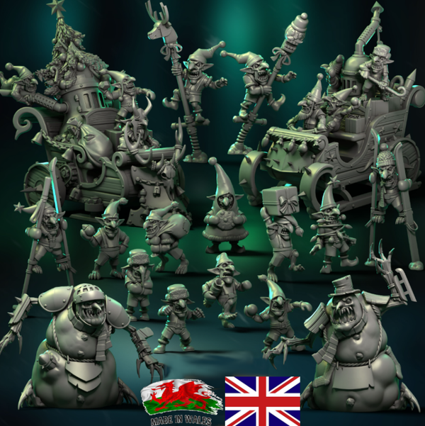 Christmas Snotling Fantasy Football Team With Tokens Unpainted