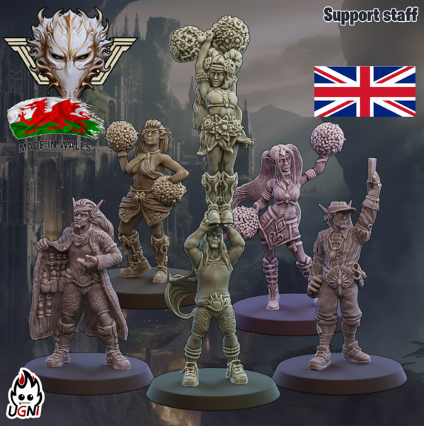 Elven Alliance Support Staff coach Apothecary and Cheerleaders BBeass