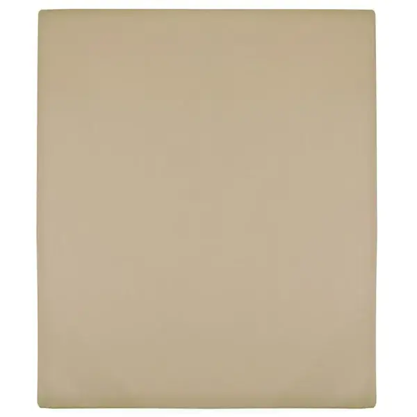Jersey Hoeslaken Taupe 160x200 cm Katoen