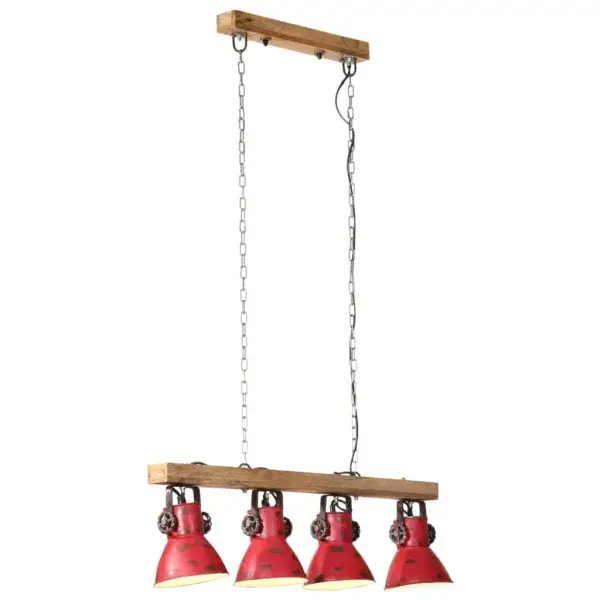 Plafondlamp 25 W verweerd rood 90x24x111 cm E27